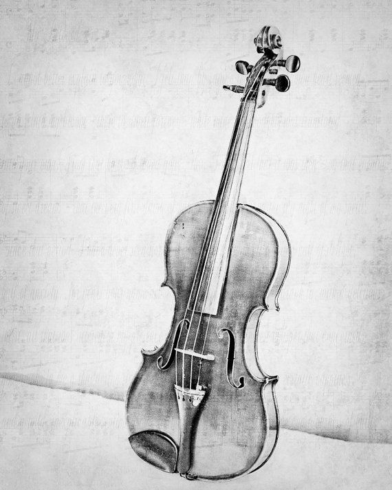 Как выглядит скрипка рисунок