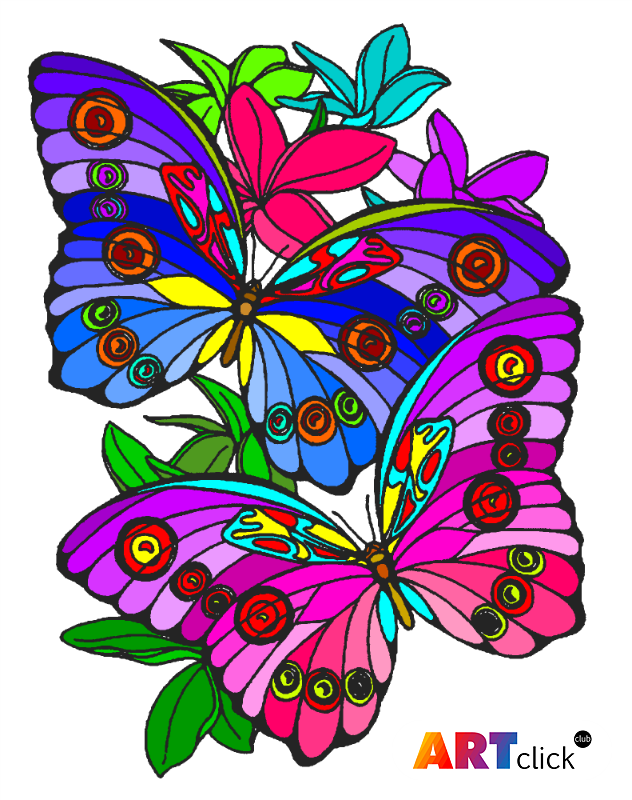 Распечатать цветной. Разноцветные бабочки. Цветные бабочки для детей. Рисование «цветные бабочки». Бабочка рисунок.