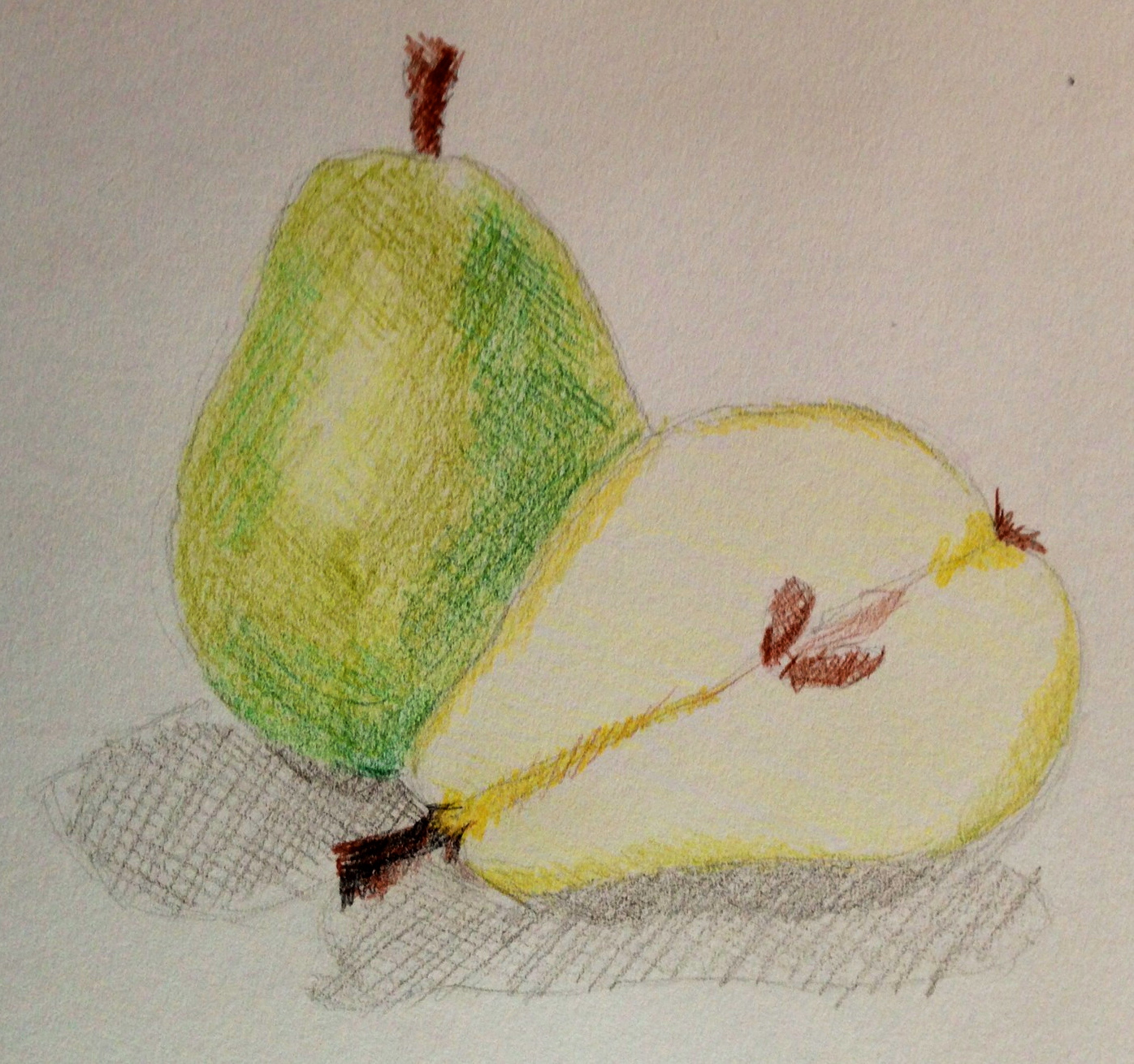 Рисование с натуры фруктов