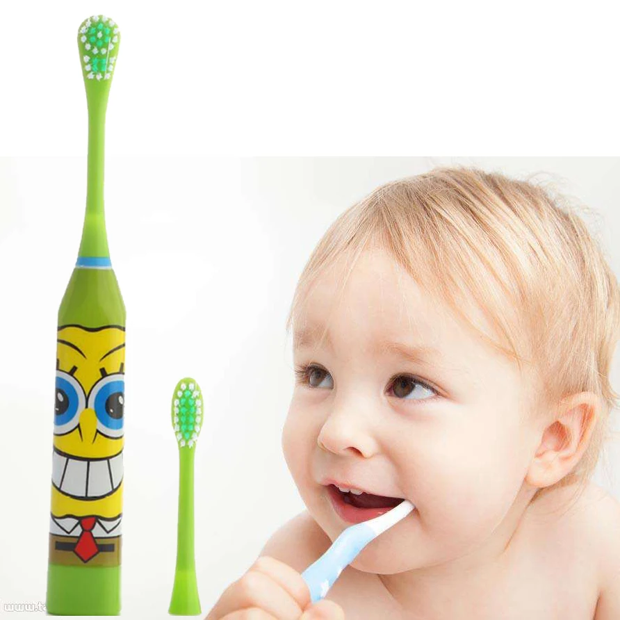 JIEFUXIN Children Cartoon Pattern Electric Toothbrush Oral Hygiene Electric Massage Teeth Care Kids Toothbrush Cleanser