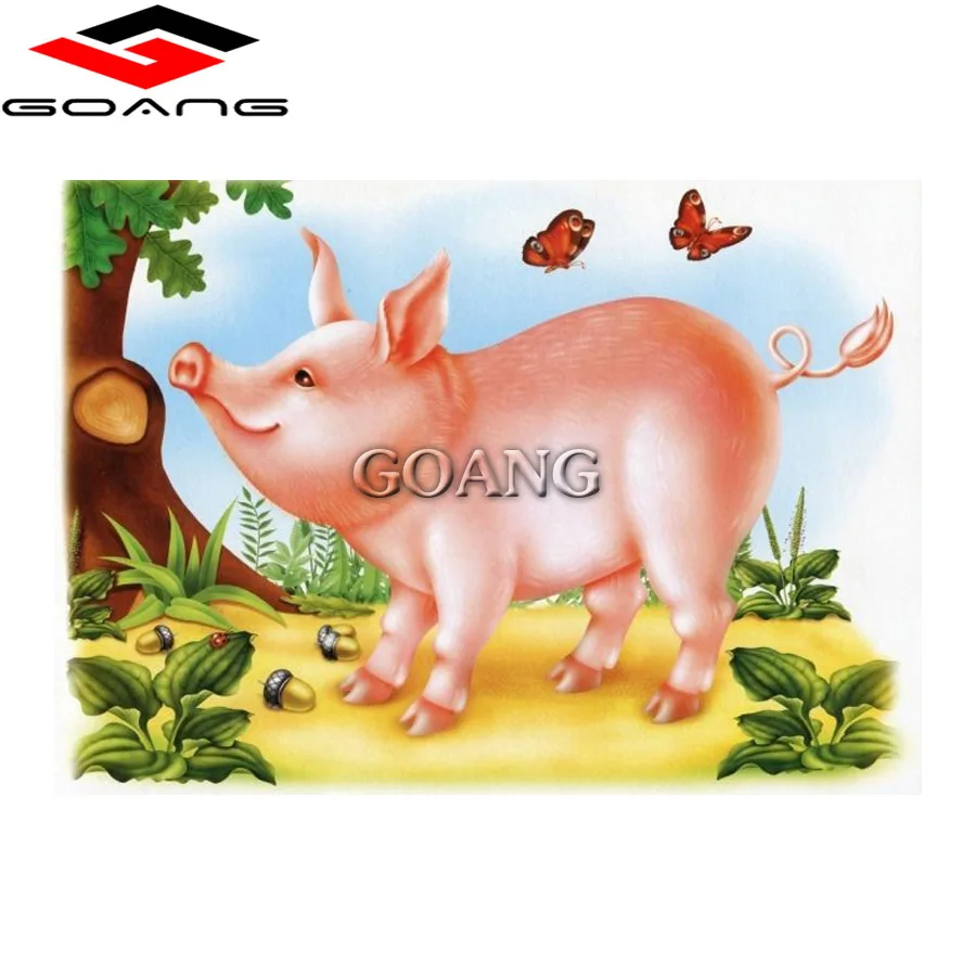 Diamond Painting Cross Stitch Kits Diamond Embroidery full Square Diamond Mosaic cartoon pig wall sticker