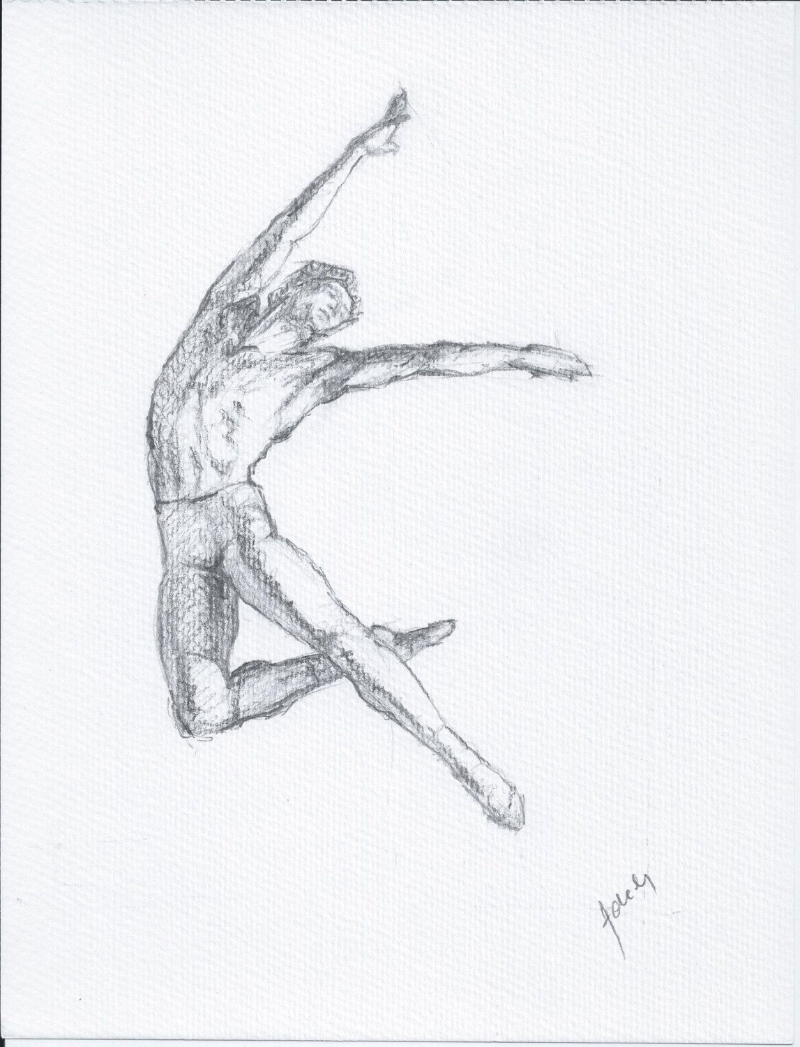 Танцовщица рисунок карандашом