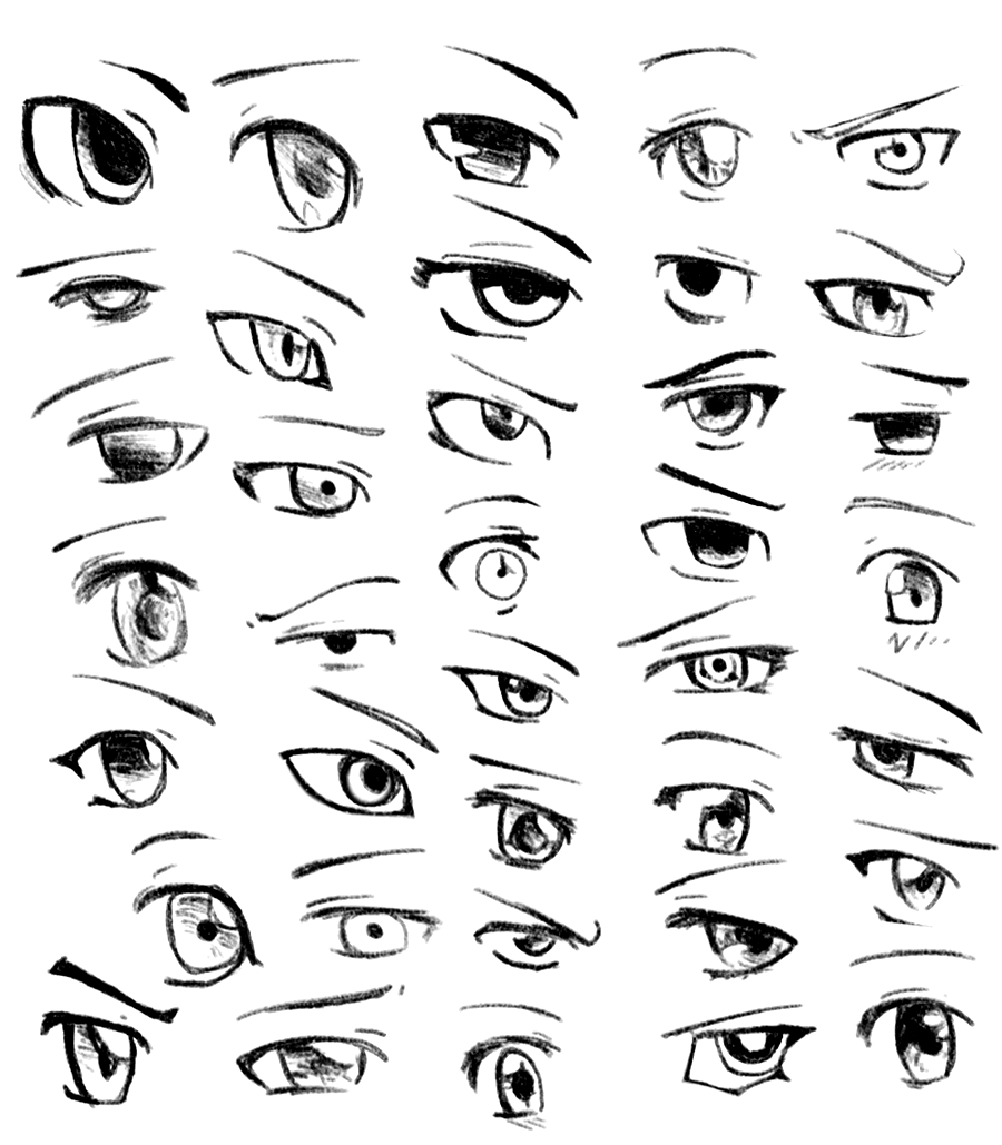 Мужские глаза рисунок