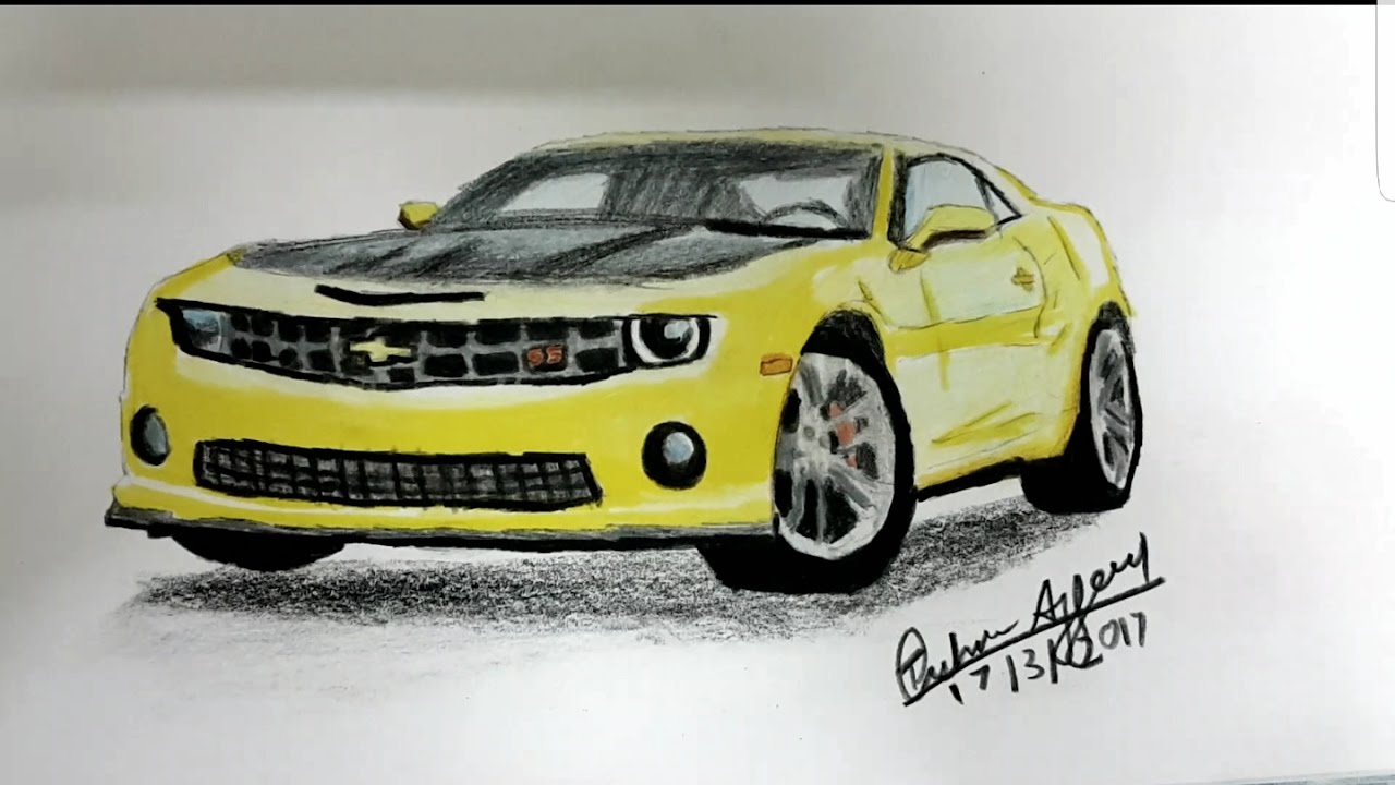 Как нарисовать chevrolet camaro