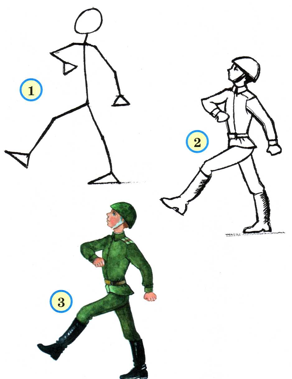 Рисуем мультфильмы 2 спрайты солдаты
