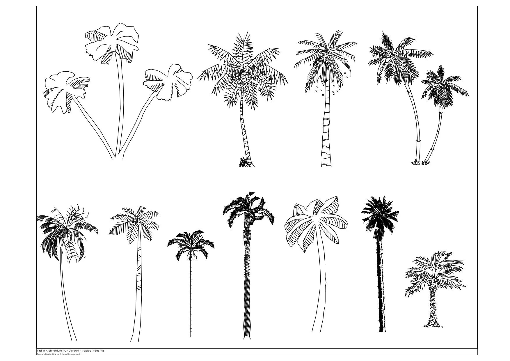 FIA CAD Block Trees 08 Mono