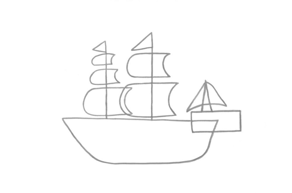 Нарисовать корабль фото