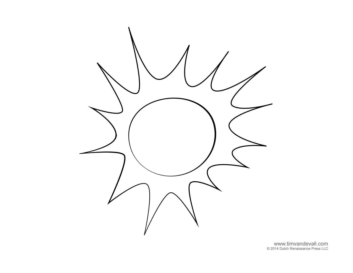 Тест нарисовать солнце