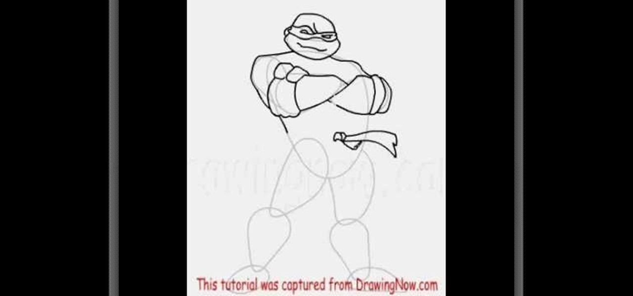 draw raphael from teenage mutant ninja