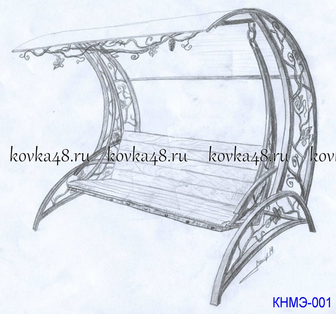 Как нарисовать лавочку сзади