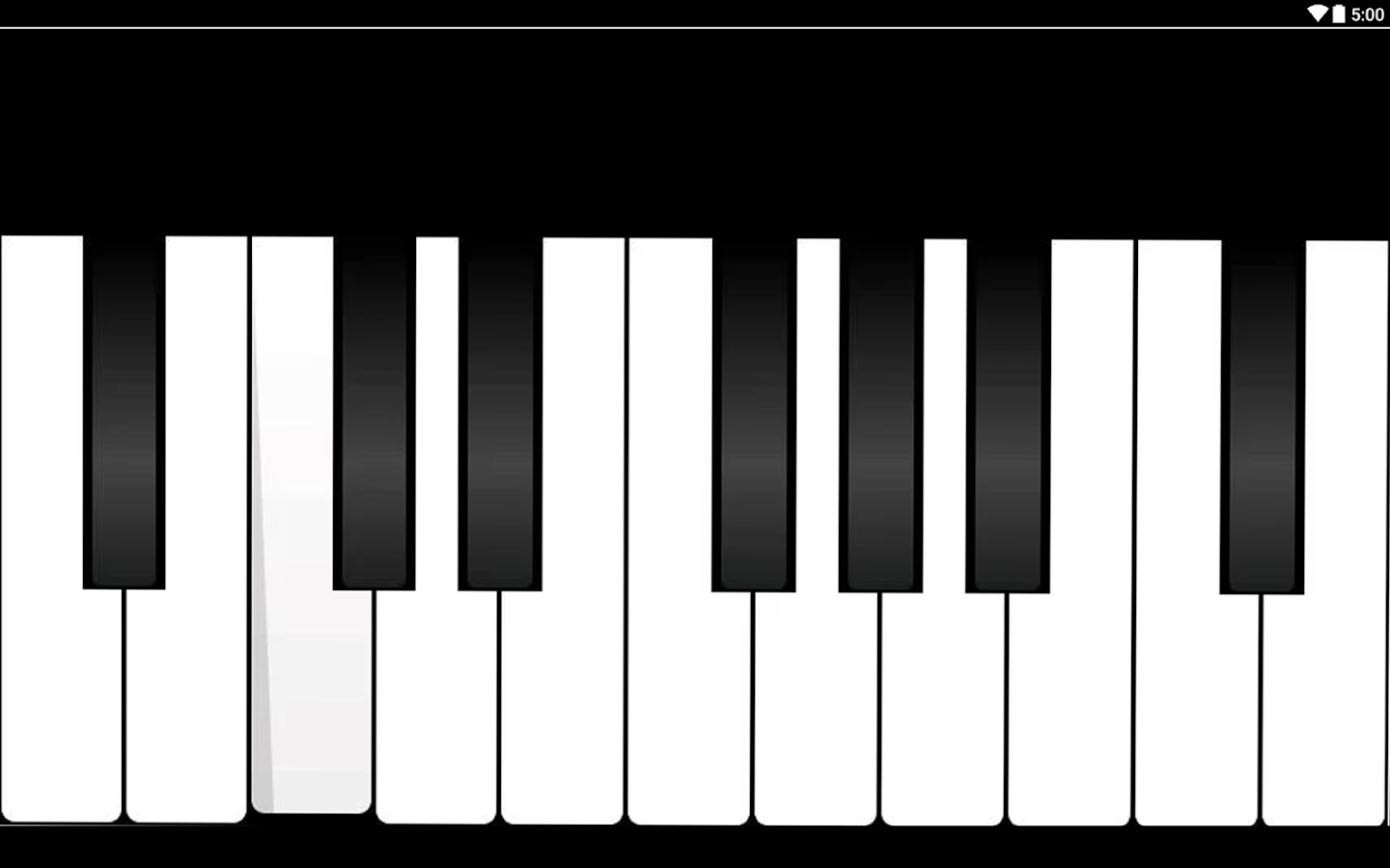 Клавиатура фортепиано для сольфеджио