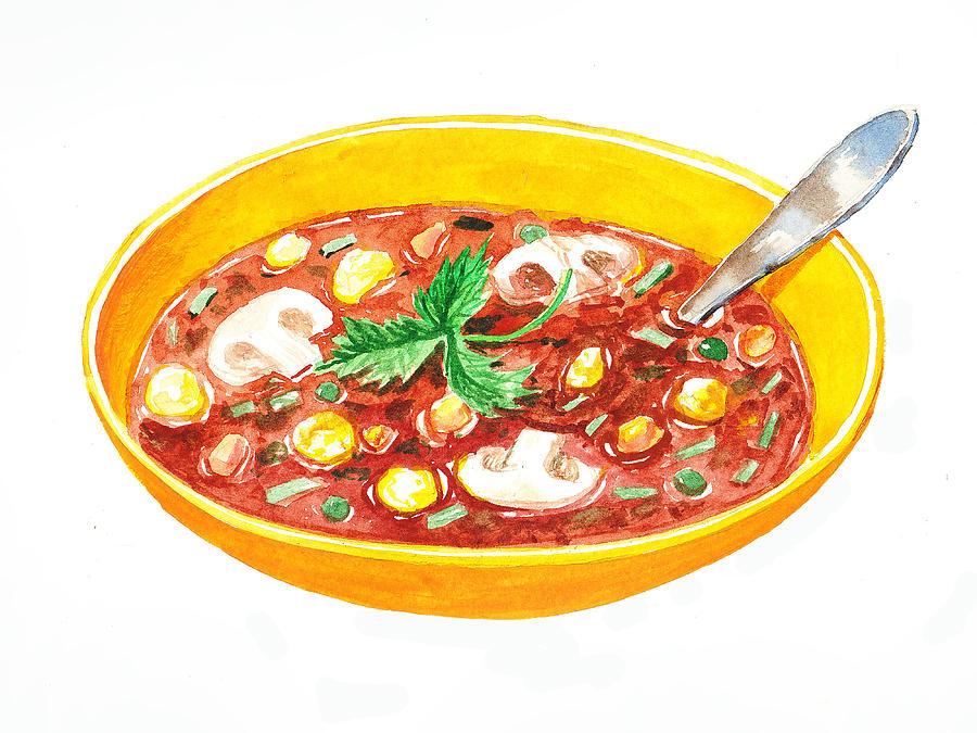 Картинка тарелка супа