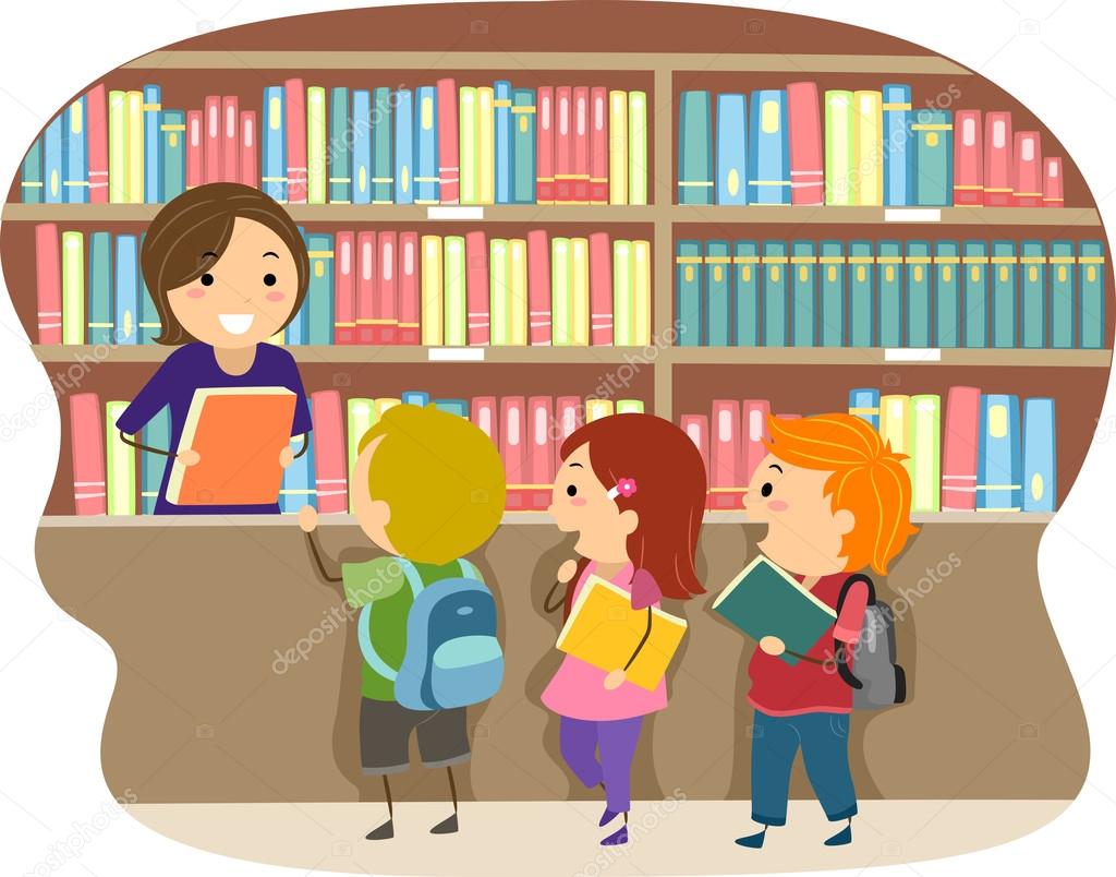 depositphotos 26420479 stock photo kids in a library