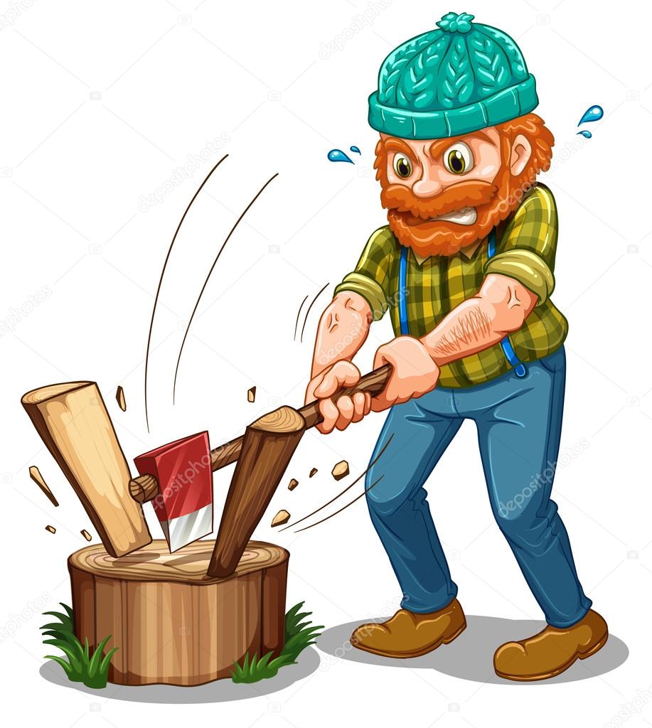 depositphotos 32057929 stock illustration a tired lumberjack