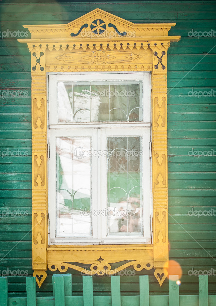 depositphotos 21581833 stock photo window of old traditional russian