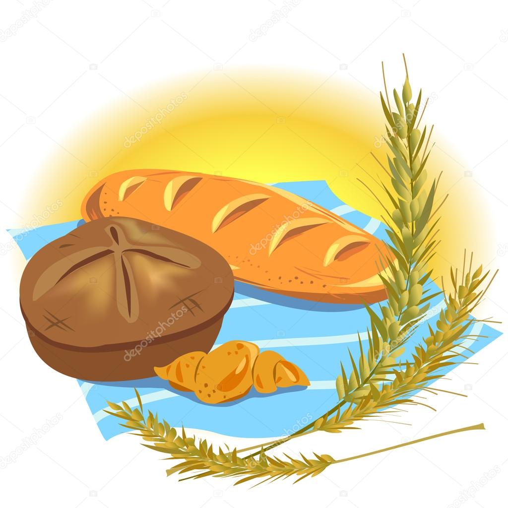 depositphotos 25545303 stock illustration still life with bread products