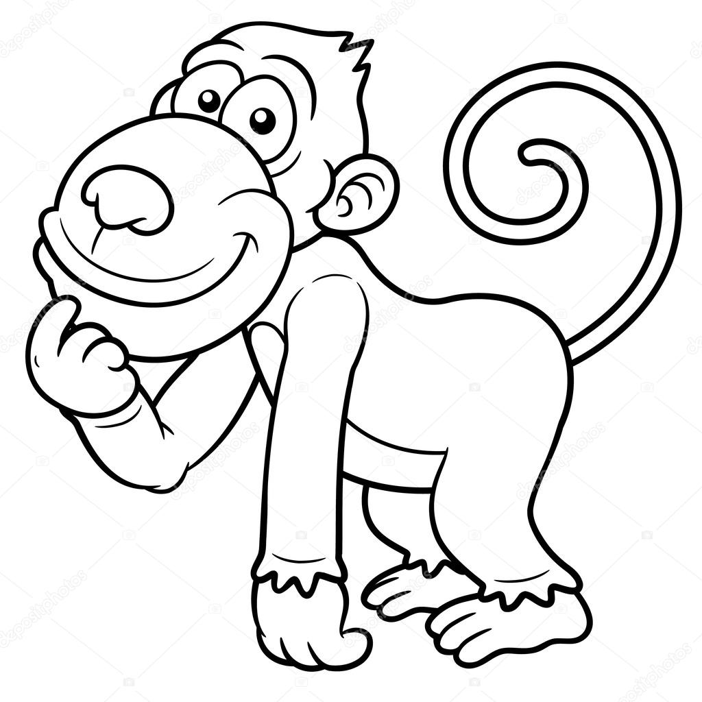 depositphotos 29276411 stock illustration cartoon monkey