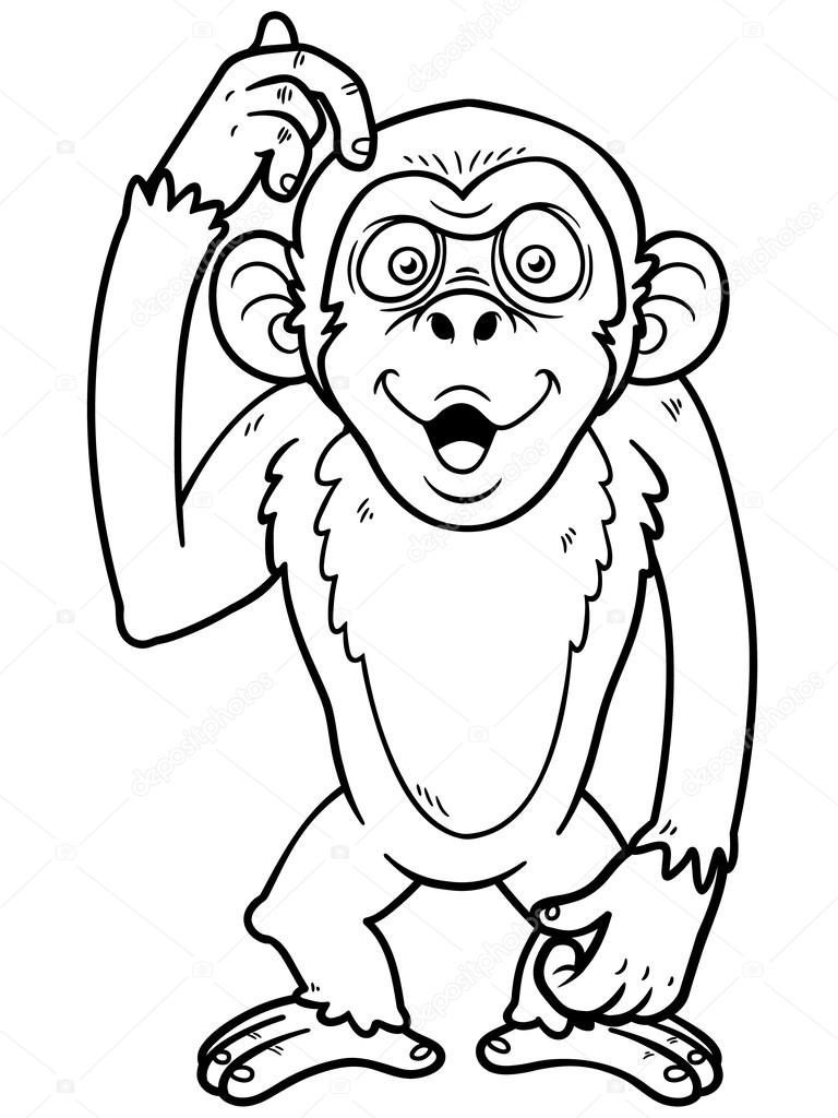 depositphotos 36538407 stock illustration cartoon monkey