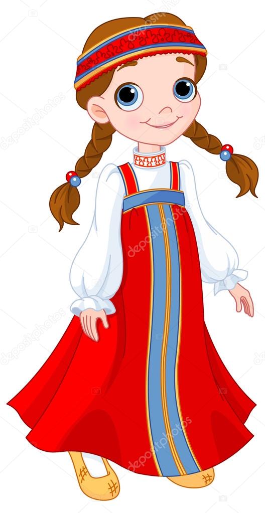 depositphotos 84728852 stock illustration girl in russian national dress