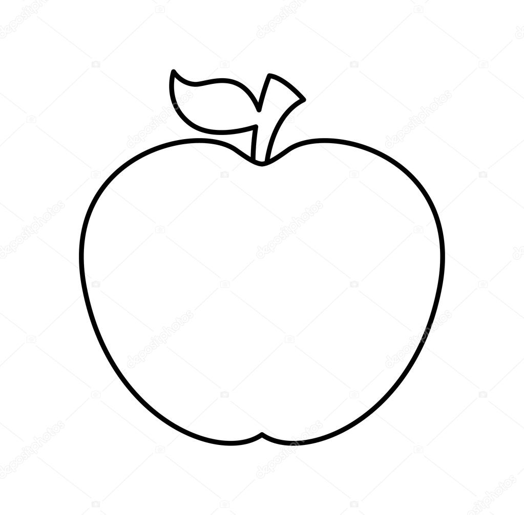 depositphotos 114262510 stock illustration apple fruit isolated icon design