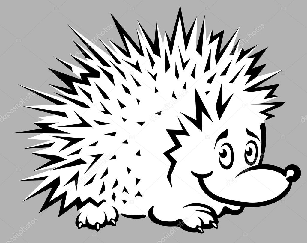 depositphotos 75774227 stock photo funny hedgehog illustration