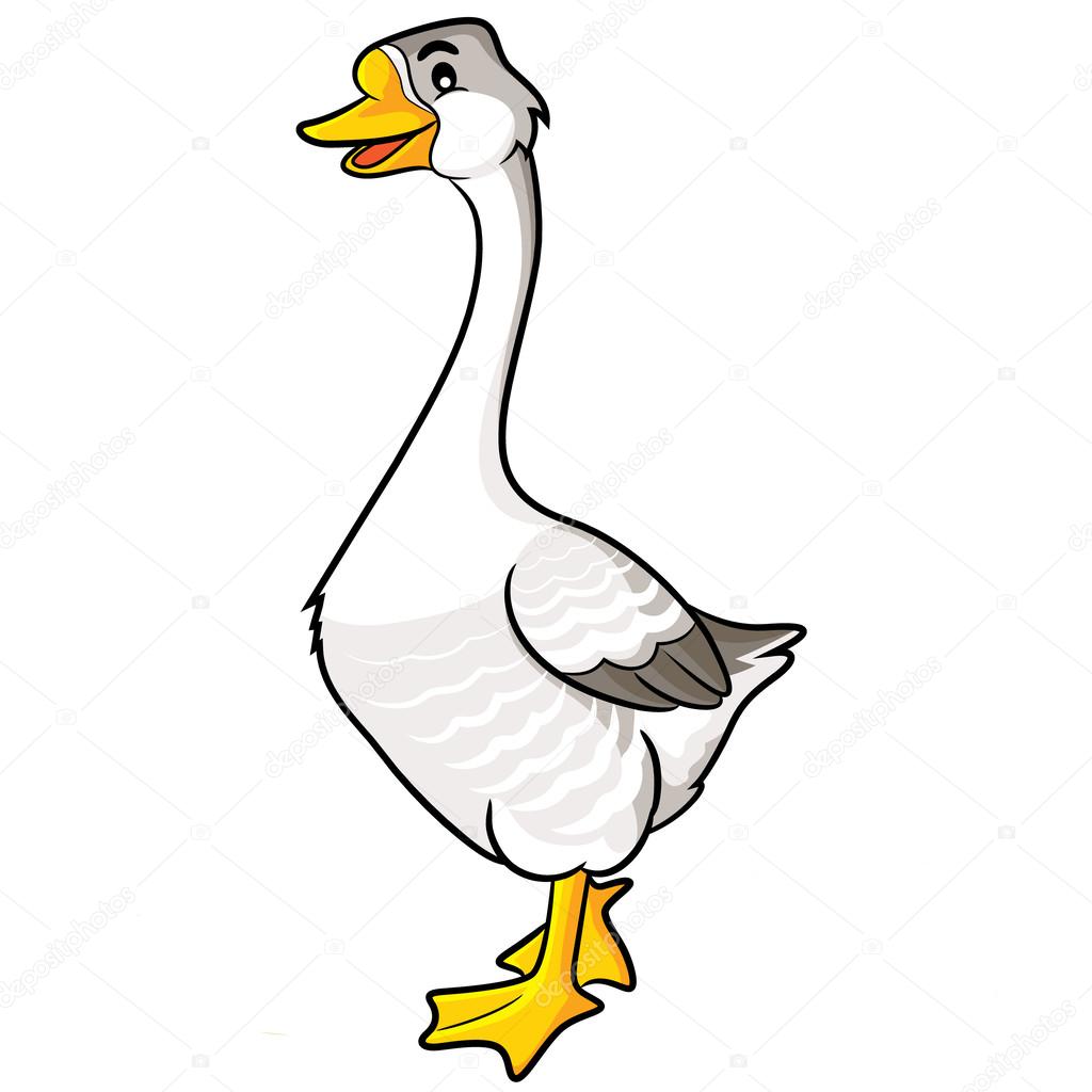 depositphotos 62317093 stock illustration goose cartoon