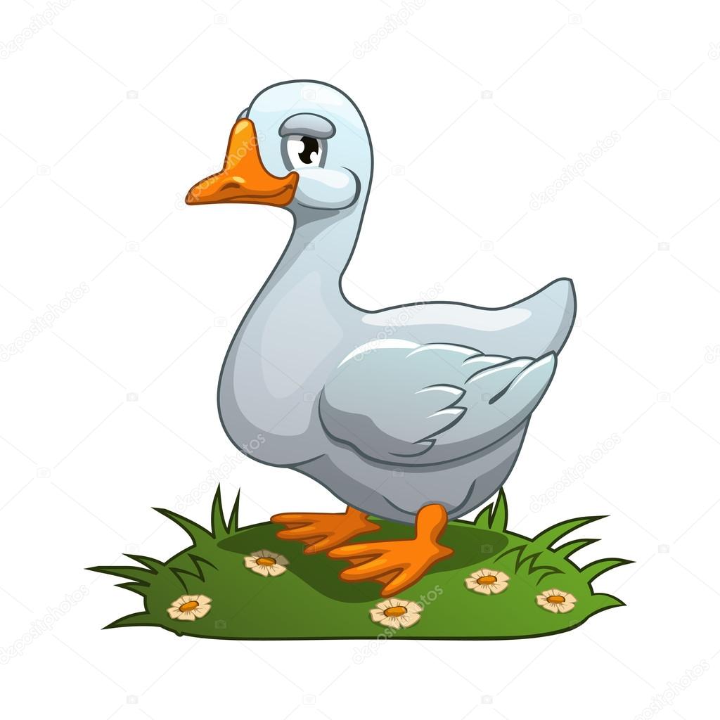 depositphotos 60343357 stock illustration white goose