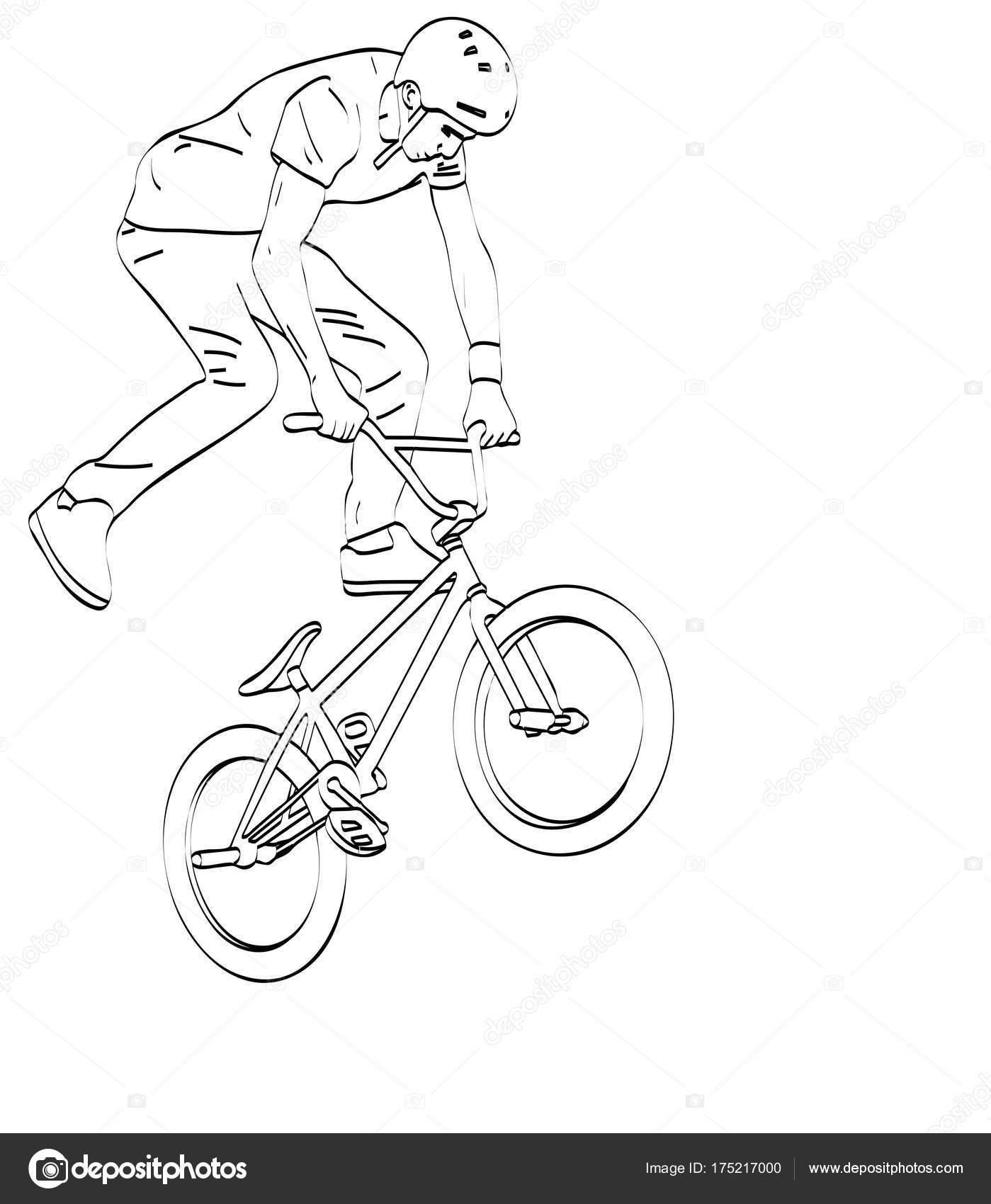 Нарисовать bmx велик