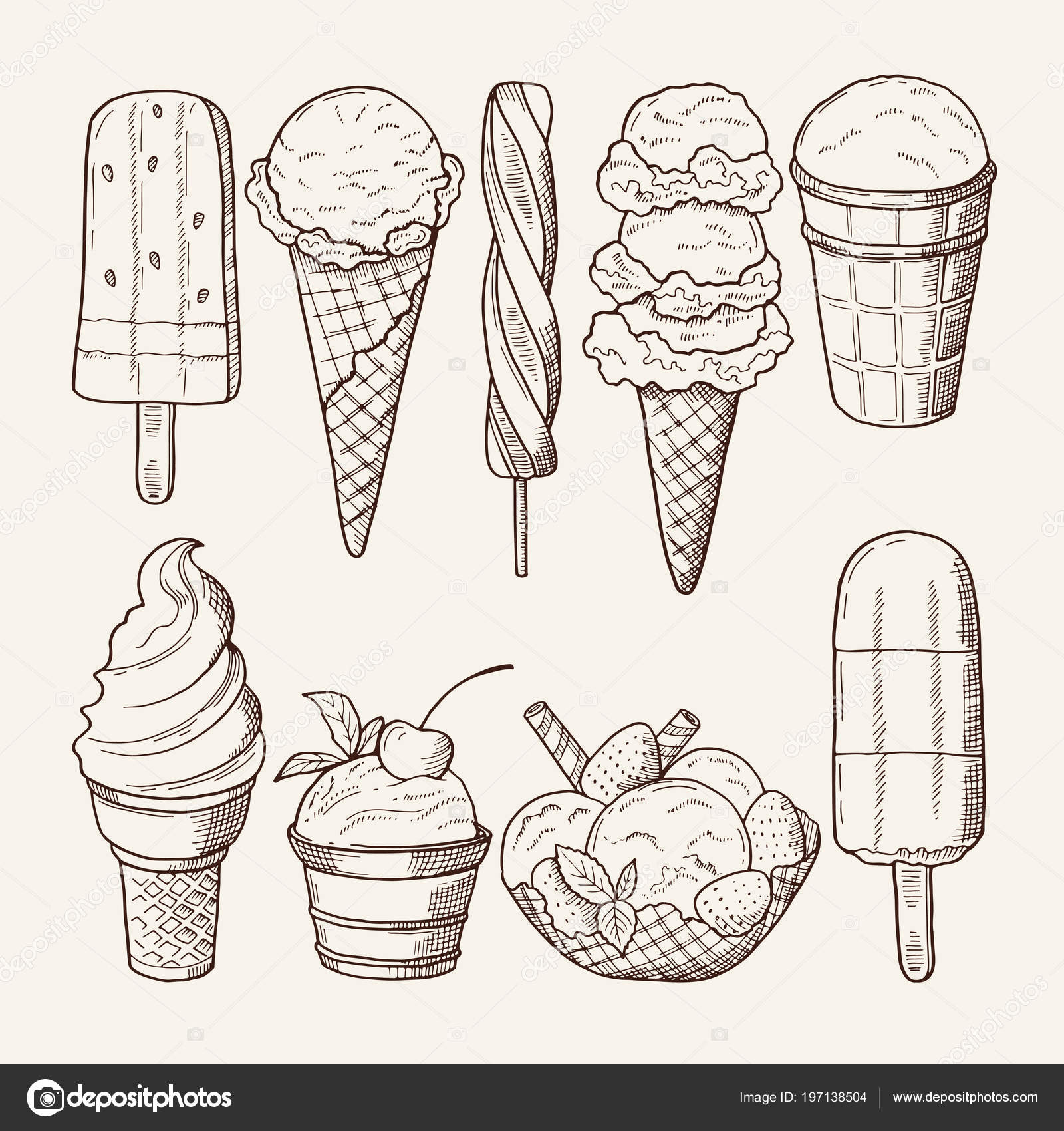 Мороженое в графике
