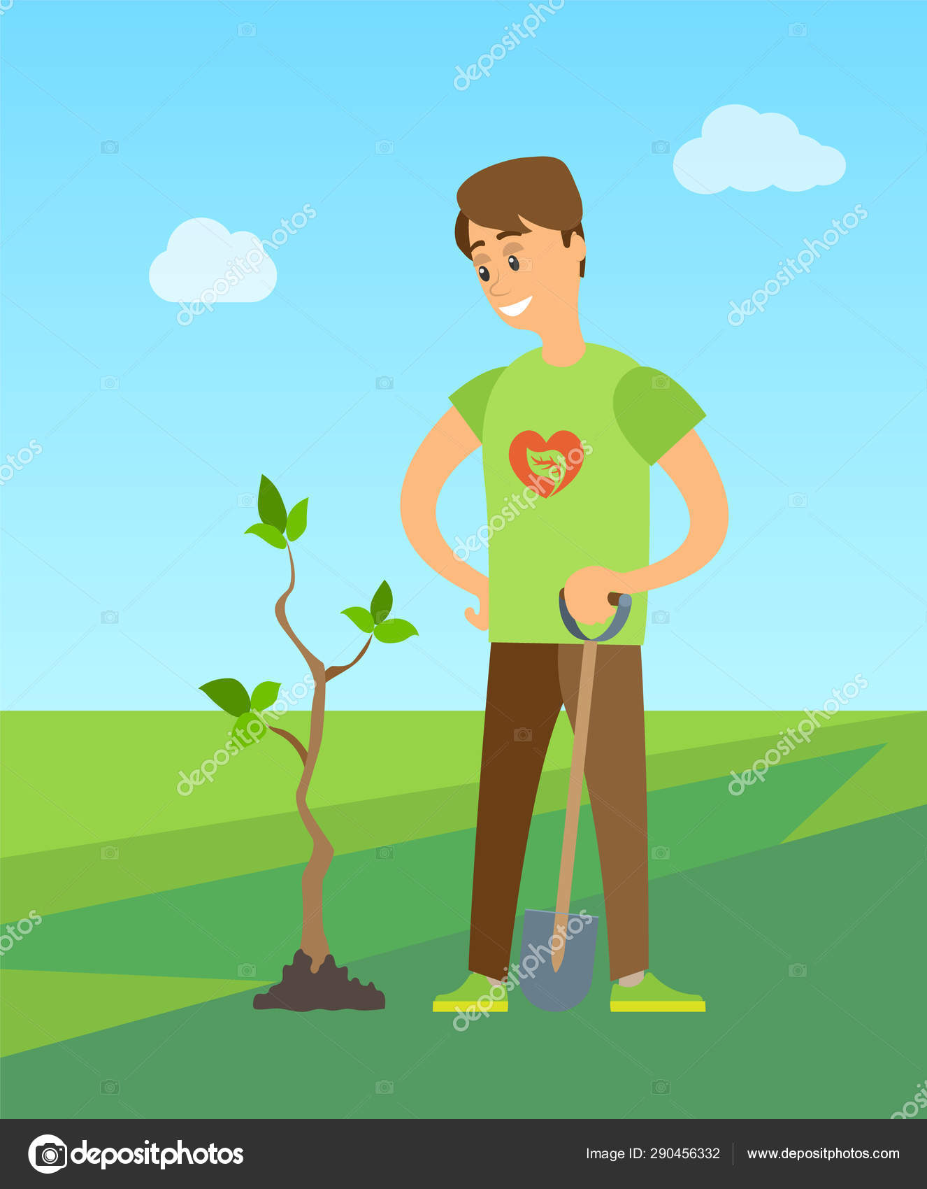 Рисунок на тему посади дерево