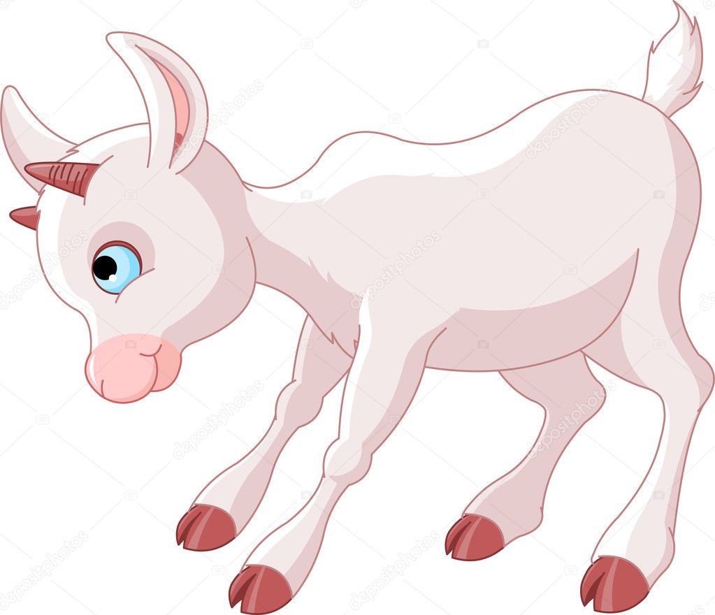 depositphotos 6491631 stock illustration little baby goat