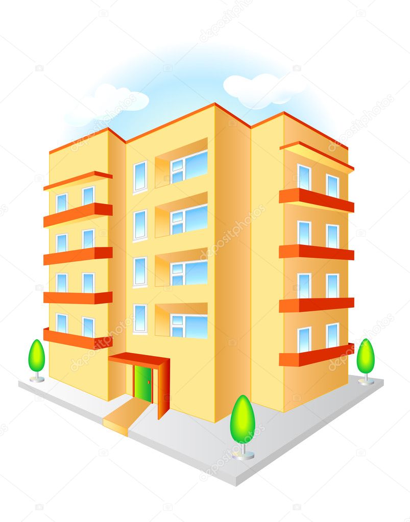 depositphotos 6689415 stock illustration multistoried building