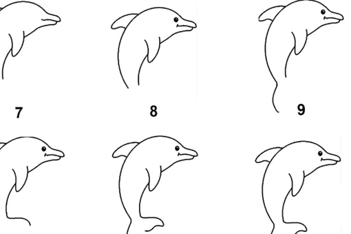 Как нарисовать человека на дельфине поэтапно