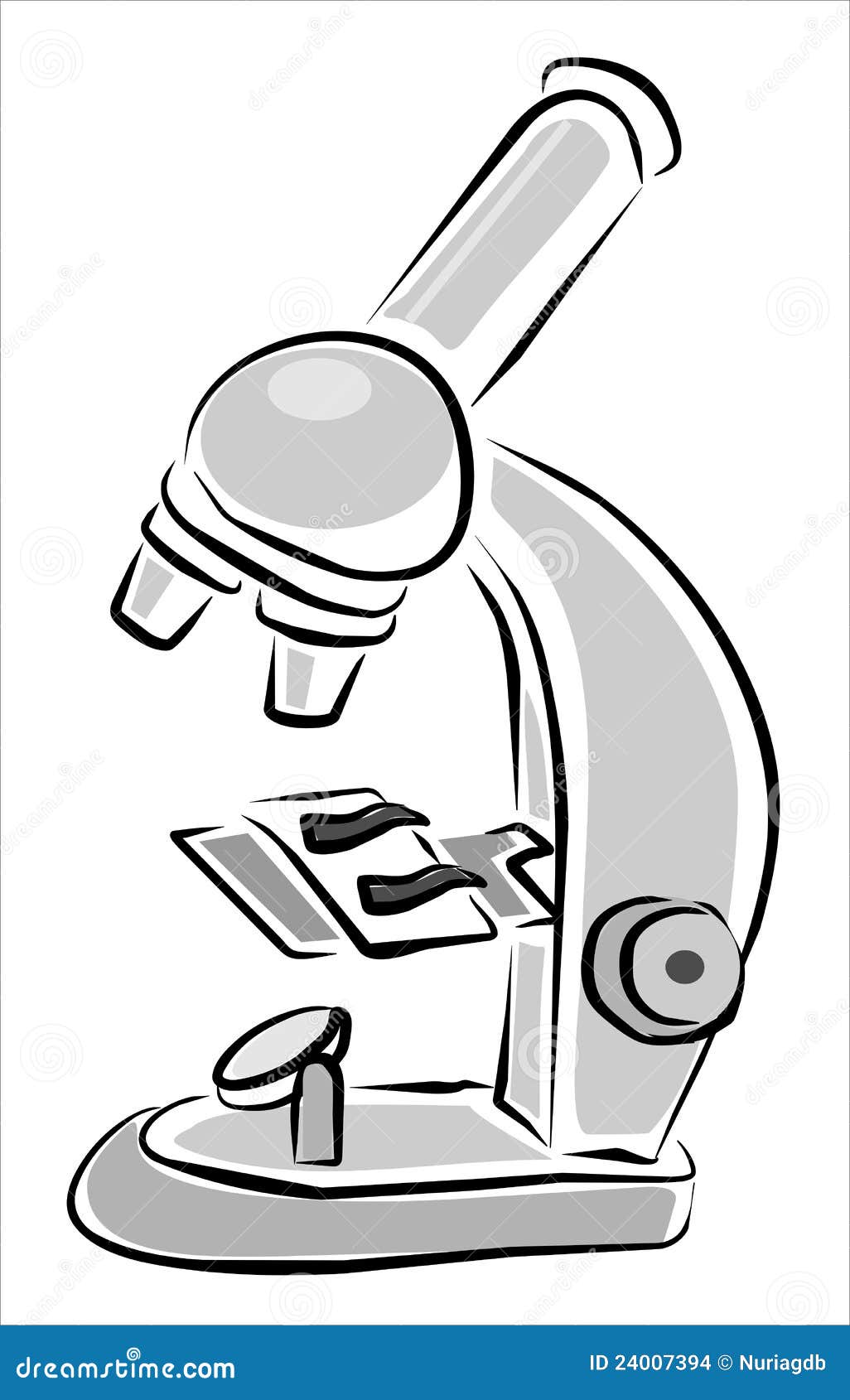 Микроскоп картинка карандашом