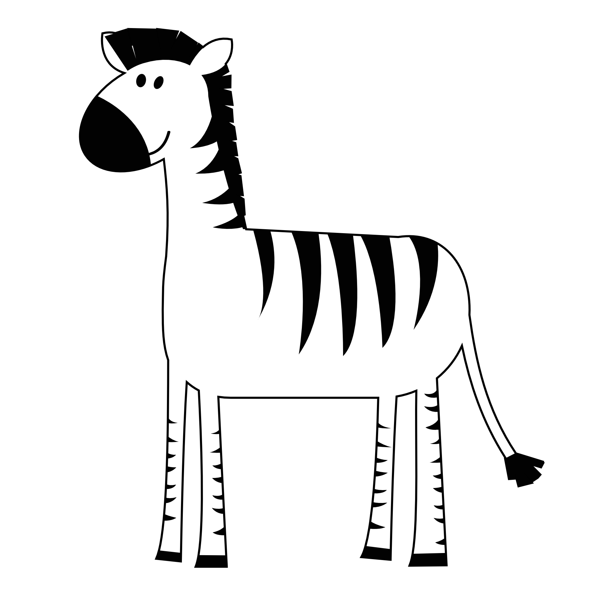 Zebra clipart animals clip art 3