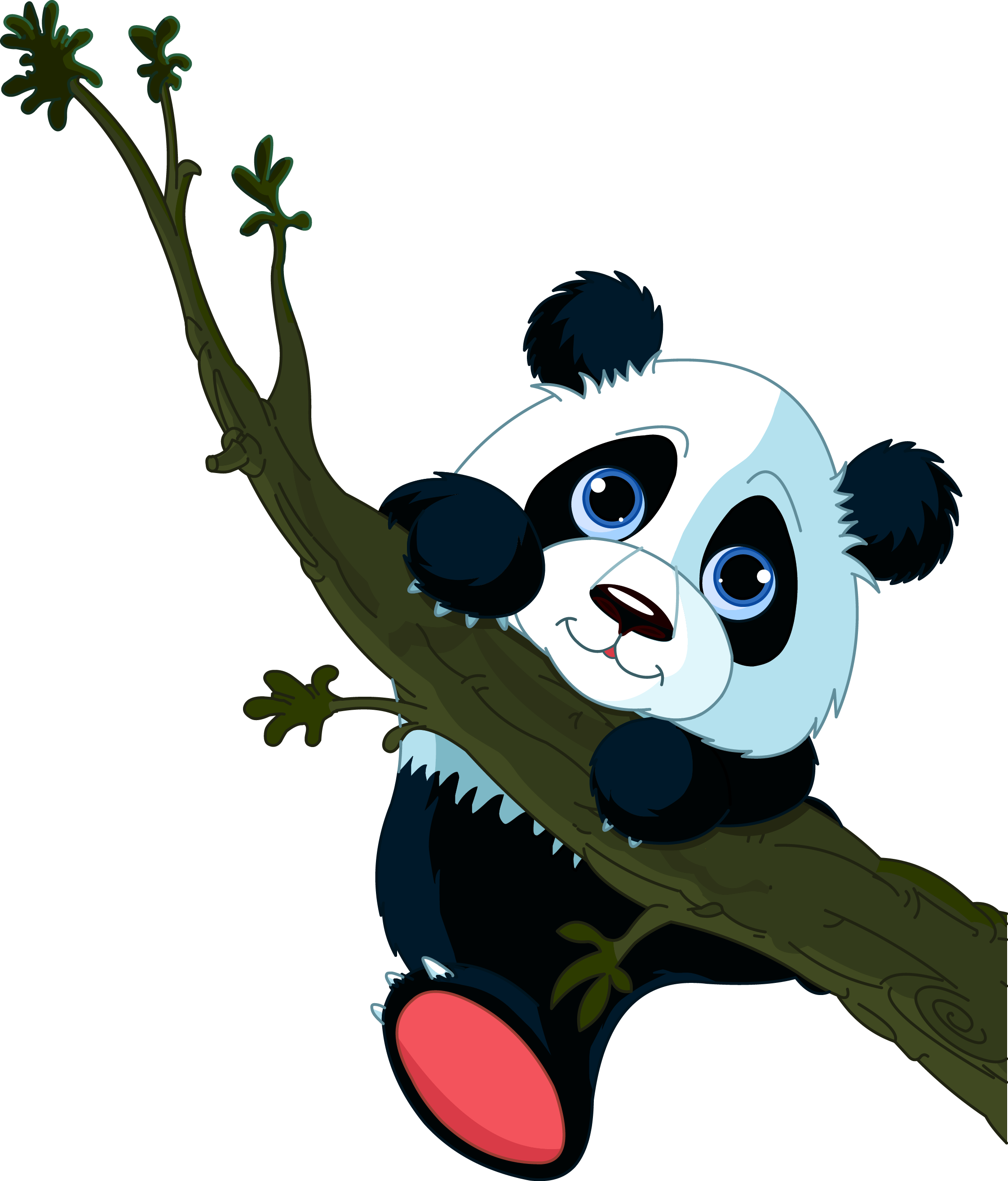 Панда картинка для детей на прозрачном фоне