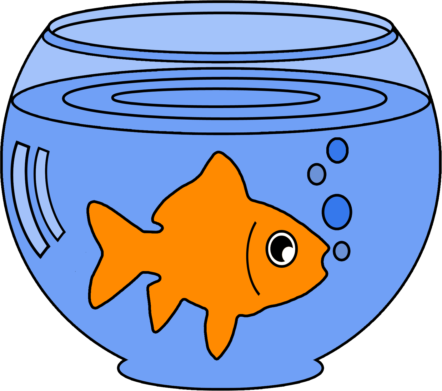 21 219543 goldfish bowl care goldfish in a bowl clipart