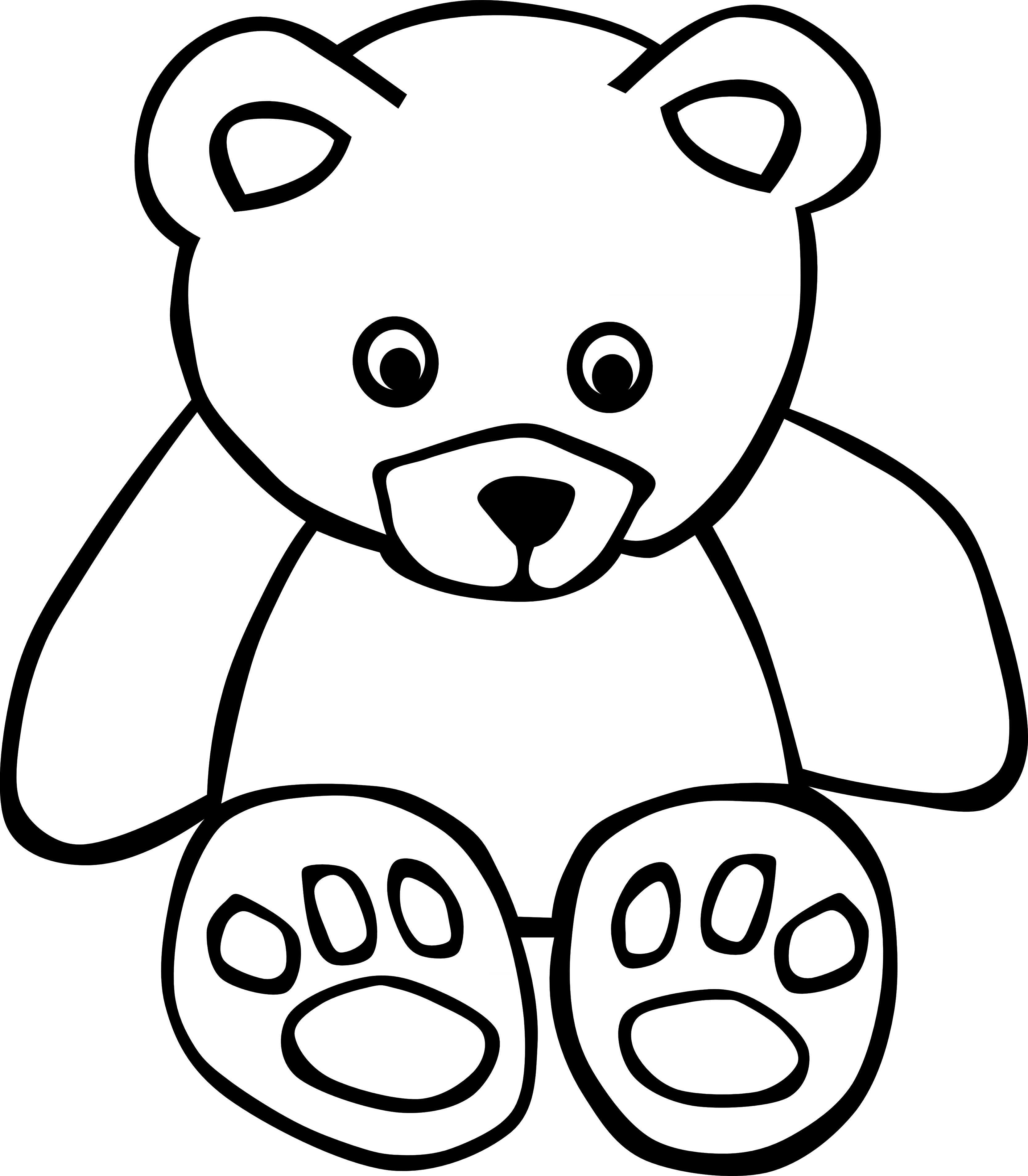 229 2291817 teddy bear clip art image teddy bear clip art black and white