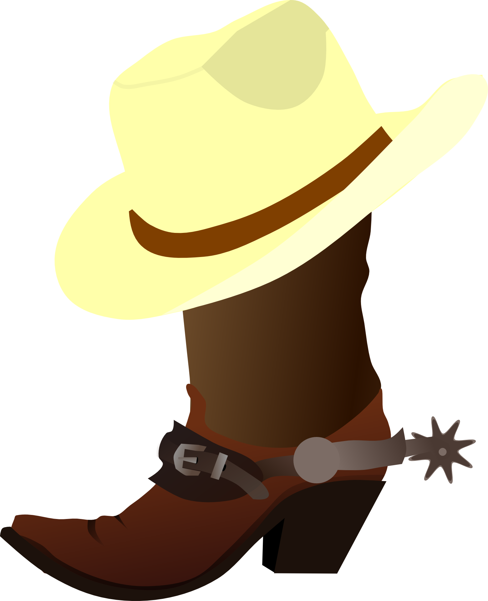 25 254169 white cowboy hat and boots clip art at clker cowboy boot clip