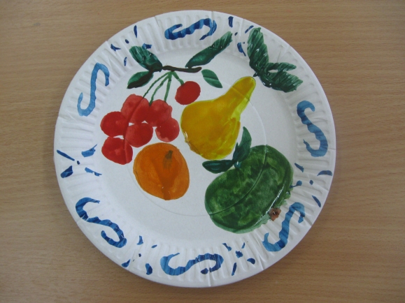 Как рисовать тарелку с фруктами