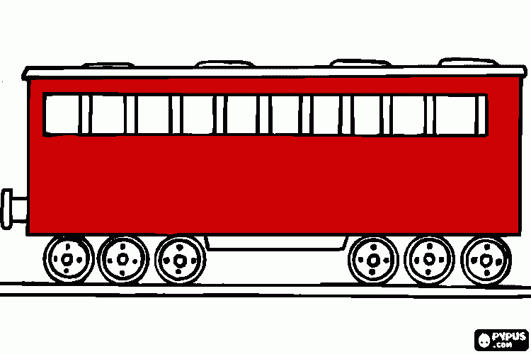 Нарисовать грузовой вагон поезда