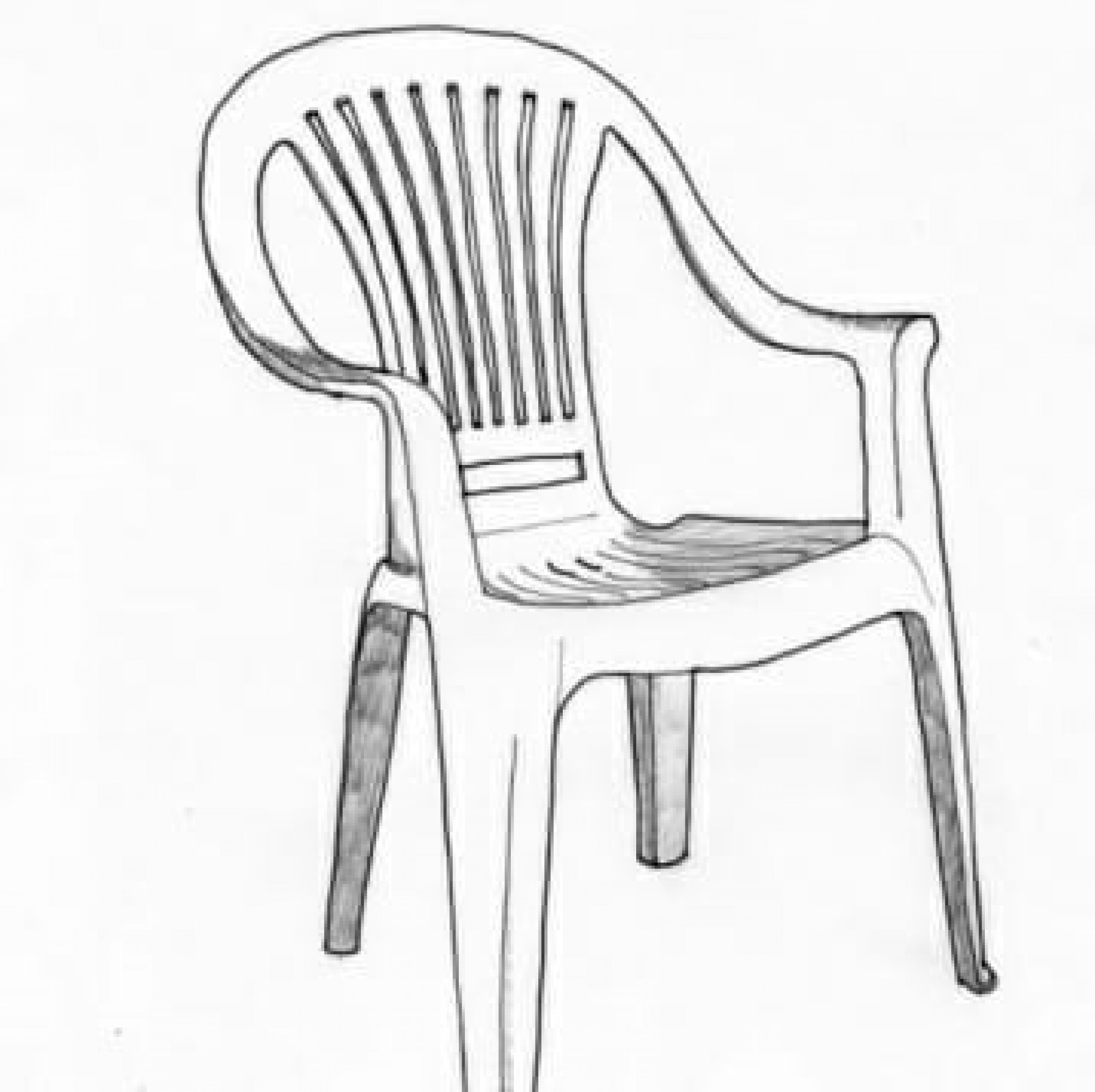 Рисунок на стуле акрилом