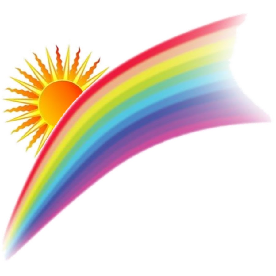 Картинка радуга на белом фоне для детей