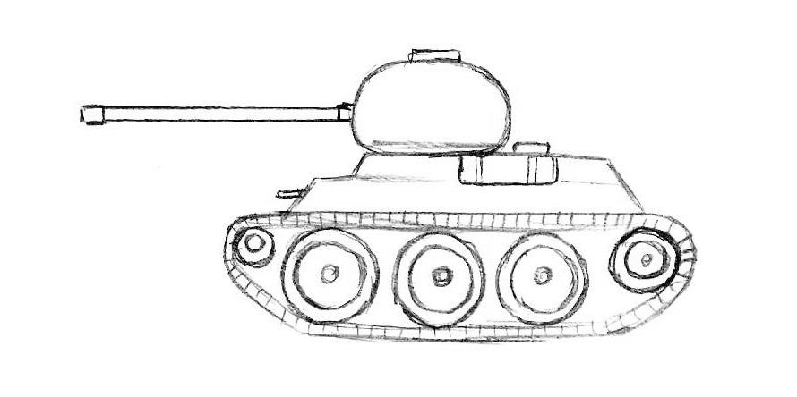 Легкая картинка танка. Танк т34 рисунок сбоку. Танк рисунок сбоку легкий. Танк рисунок сбоку детский. Немецкий танк карандашом сбоку.