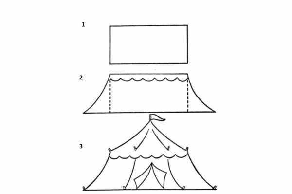 Как нарисовать цирк поэтапно