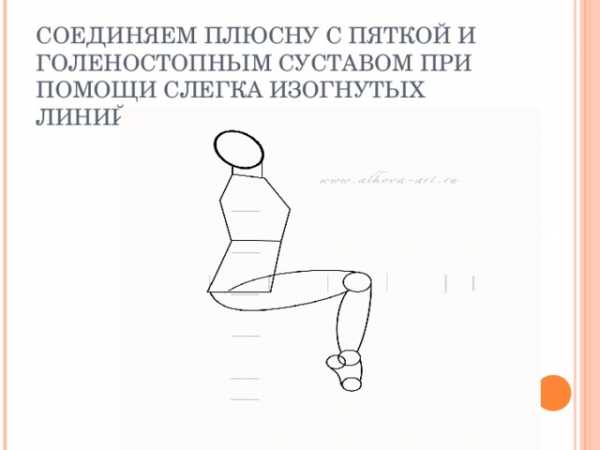 Пропорции человека сидящего на стуле