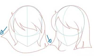 Как рисовать волосы девушки шаг 9