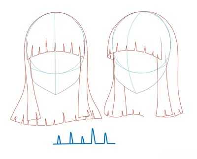 Как рисовать волосы девушки шаг 11