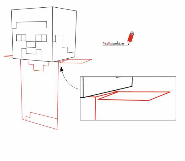 Как нарисовать дом из майнкрафта