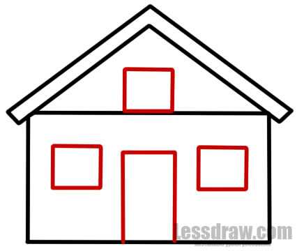 Kako nacrtati vrlo lijepu kuću - Kako nacrtati kuću olovkom u fazama jednostavno i lijepo